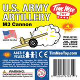 Tim Mee Toy M3 Artillery Anti-Tank Cannon Tan Insert Art