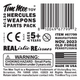 Tim Mee Toy AC130 Hercules Black Weapons Parts Pack Label Art