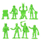 Tim Mee Toy Galaxy Laser Team Figures Lime Green Close Up
