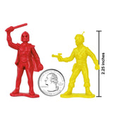 Tim Mee Toy Galaxy Laser Team Figures Red & Yellow Scale