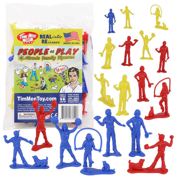 Tim Mee Toy People at Play Family Figures Primary Colors Vignette