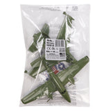 Tim Mee Toy Prop Plane and Fighter Jet OD Green Package
