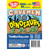 Tim Mee Toy Prehistoric Cavemen and Dinosaurs Primary Colors Insert Card Art