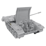 Tim Mee Toy Walker Bulldog Tank Gray Open Hatch