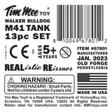 Tim Mee Toy Walker Bulldog Tank Tan Label Art